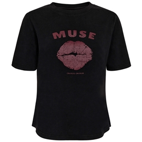 Copenhagen Muse CMMUSE T-shirt, Black/Windsor Wine